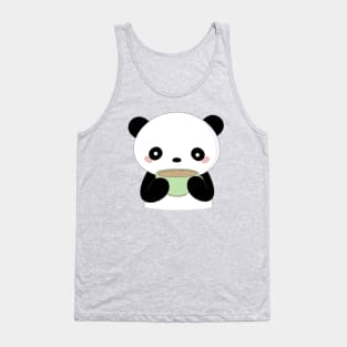 Kawaii Coffee Panda T-Shirt Tank Top